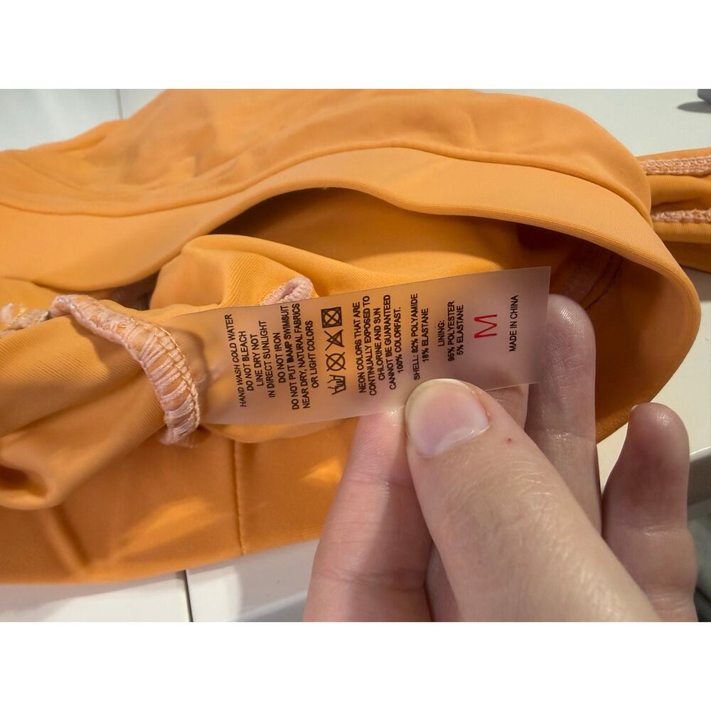 Dokotoo Sports Bra Size Medium Orange Athletic Comfy Wear‎ Running Ball Bold - Picture 4 of 6